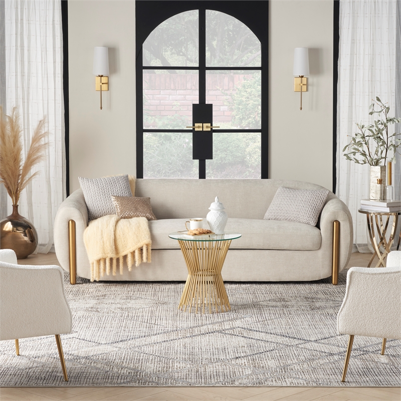 Nourison Sparkle 9' x 12' Grey Modern Fabric Indoor Rug