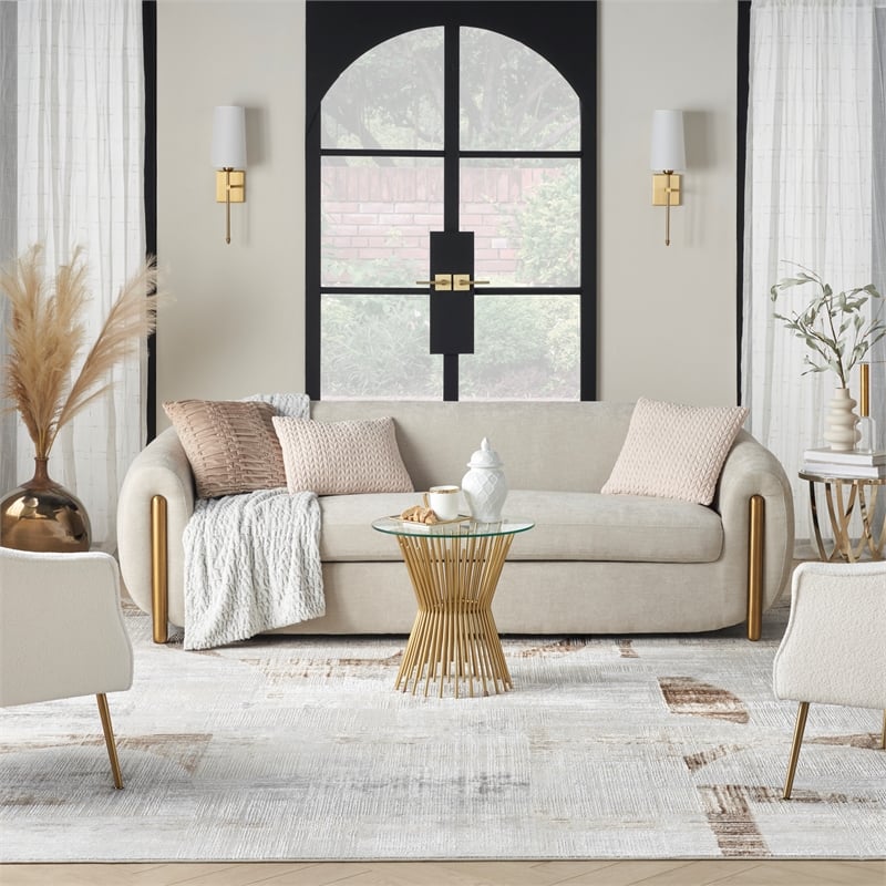 Nourison Sparkle 9' x 12' Gray Modern Indoor Rug