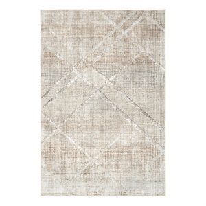 Nourison Sparkle 5'3&quot x 7'3&quot Gray Mocha Modern Indoor Fabric Rug