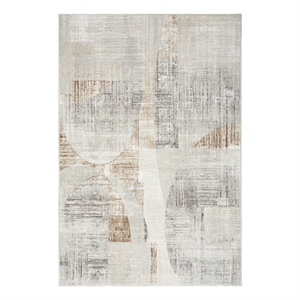 Nourison Sparkle 5'3&quot x 7'3&quot Gray Modern Indoor Fabric Rug