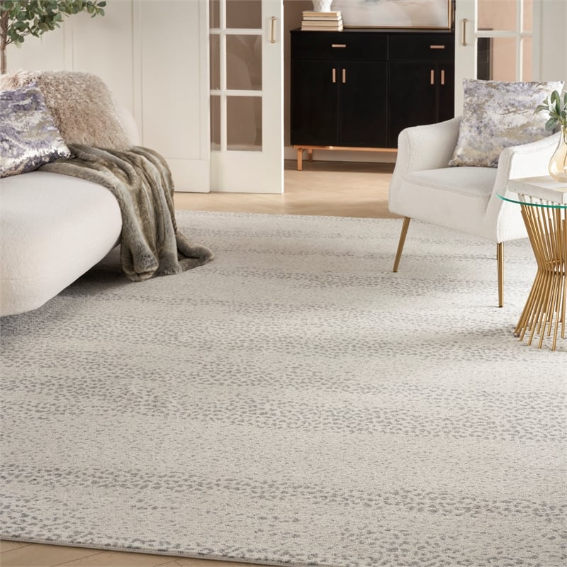 Nourison  Elegance 8' x 11' Beige Grey   Area Rug