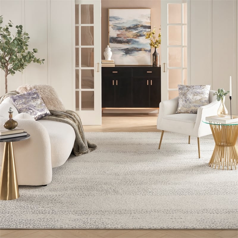 Nourison  Elegance 8' x 11' Beige Grey   Area Rug