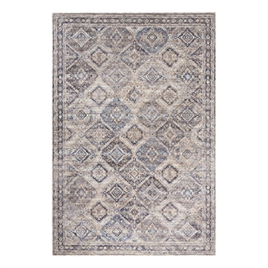 Nourison New Concept Washables 4' x 6' Ivory Latte Vintage Indoor Rug