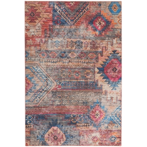 Nourison New Concept Washables 4' x 6' Multicolor Vintage Indoor Rug