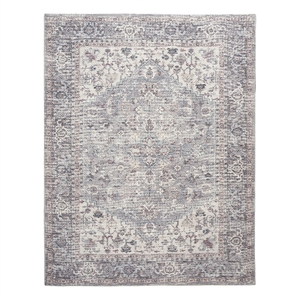 Nourison New Concept Washables 7'10&quot x 9'10&quot Grey Vintage Indoor Rug