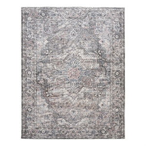 Nourison New Concept Washables 7'10&quot x 9'10&quot Grey Vintage Indoor Rug