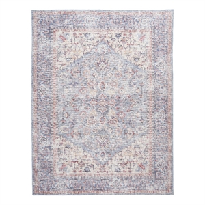 Nourison New Concept Washables 9'2&quot x 12' Blue Multicolor Vintage Indoor Rug