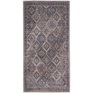 Nourison New Concept Washables 2' x 3'9&quot Ivory Latte Vintage Indoor Rug