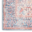 Nourison New Concept Washables 2' x 6' Blue Multicolor Vintage Indoor Rug