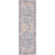 Nourison New Concept Washables 2' x 6' Blue Multicolor Vintage Indoor Rug