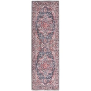 Nourison New Concept Washables 2' x 6' Multicolor Vintage Indoor Rug
