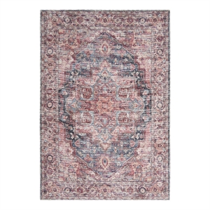 Nourison New Concept Washables 5'3&quot x 7'3&quot Multicolor Vintage Indoor Rug