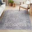 Nourison New Concept Washables 6' x 9' Grey Vintage Indoor Rug