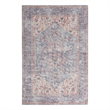 Nourison New Concept Washables 6' x 9' Blue Multicolor Vintage Indoor Rug