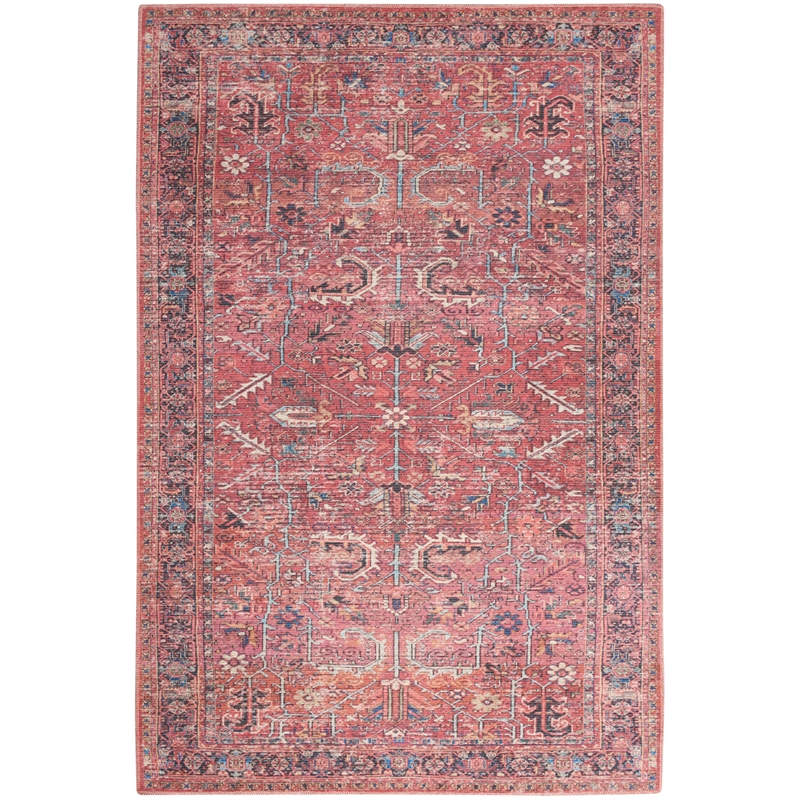 Nourison New Concept Washables 6' x 9' Brick Vintage Indoor Rug