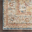 Nourison New Concept Washables 6' x 9' Light Blue Multicolr Vintage Indoor Rug