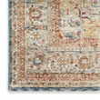 Nourison New Concept Washables 6' x 9' Light Blue Multicolr Vintage Indoor Rug
