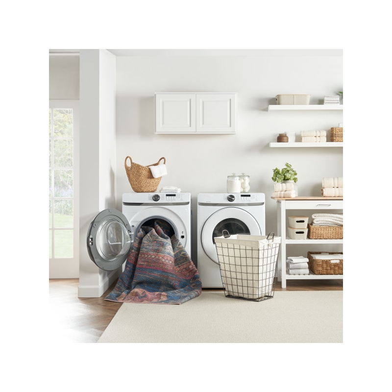 Nourison New Concept Washables 6' x 9' Multicolor Vintage Indoor Rug