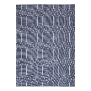 Nourison New Concept Washables 5'3&quot x 7'3&quot Navy Modern Indoor Rug