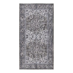 Nourison New Concept Washables 2' x 3'9&quot Olive Ivory Vintage Indoor Rug