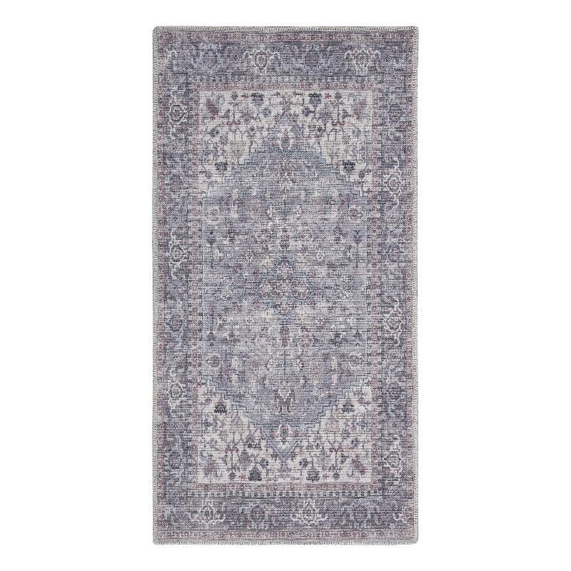 Nourison New Concept Washables 3' x 5' Grey Vintage Indoor Rug