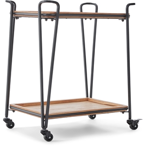 ClickDecor Cooper Bar Cart Black