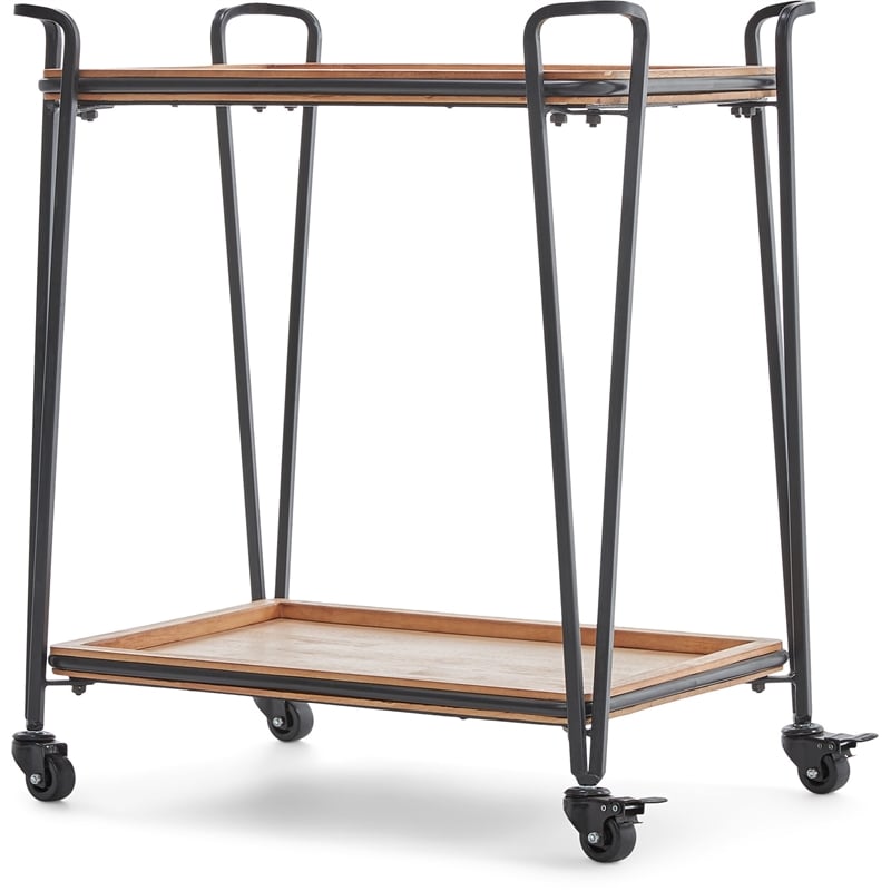 ClickDecor Cooper Bar Cart Black