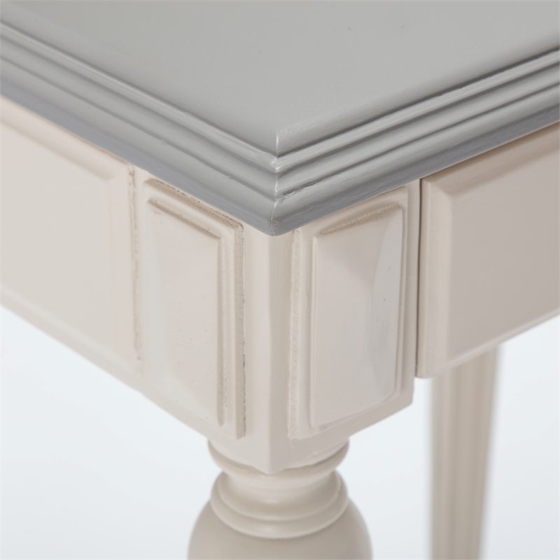 ClickDecor Amos Side Table with Drawer Cream/Gray