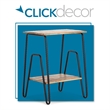 ClickDecor Cooper Industrial Side Table Brown