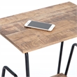 ClickDecor Cooper Industrial Side Table Brown
