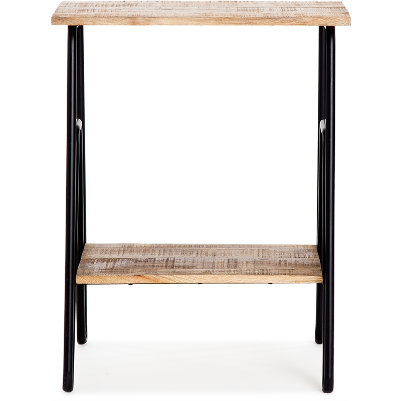 ClickDecor Cooper Industrial Side Table Brown