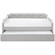 ClickDecor Bella Upholstered Daybed and Trundle Beige