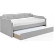 ClickDecor Bella Upholstered Daybed and Trundle Beige