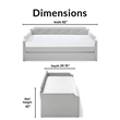 ClickDecor Bella Upholstered Daybed and Trundle Beige