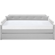 ClickDecor Bella Upholstered Daybed and Trundle Beige