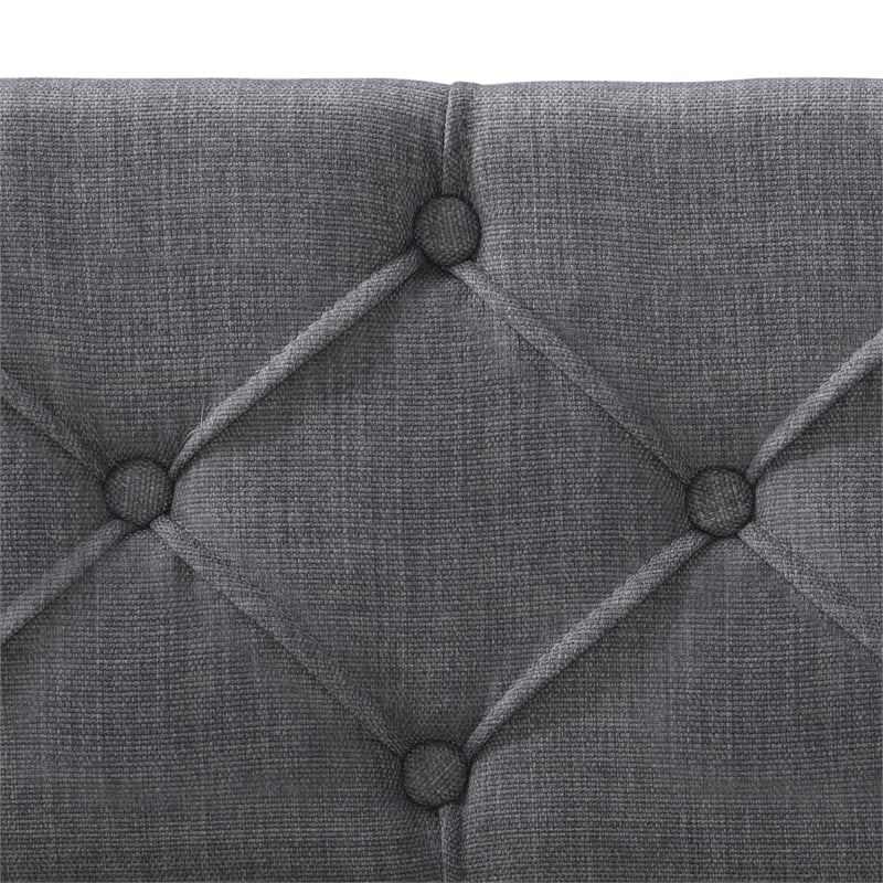 ClickDecor Carmina Tufted Daybed and Trundle Dark Gray