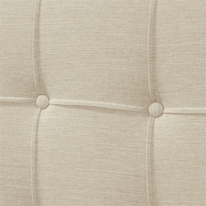 ClickDecor Edmond Storage Bed wAdjustable Height Headboard Queen Size Beige