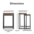 ClickDecor Parker Nesting End Table Set Brown