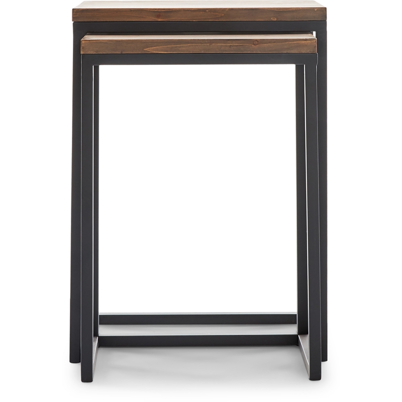 ClickDecor Parker Nesting End Table Set Brown