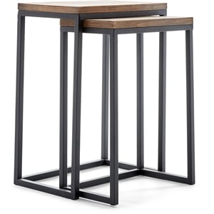 ClickDecor Parker Nesting End Table Set Brown