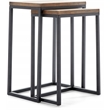 ClickDecor Parker Nesting End Table Set Brown
