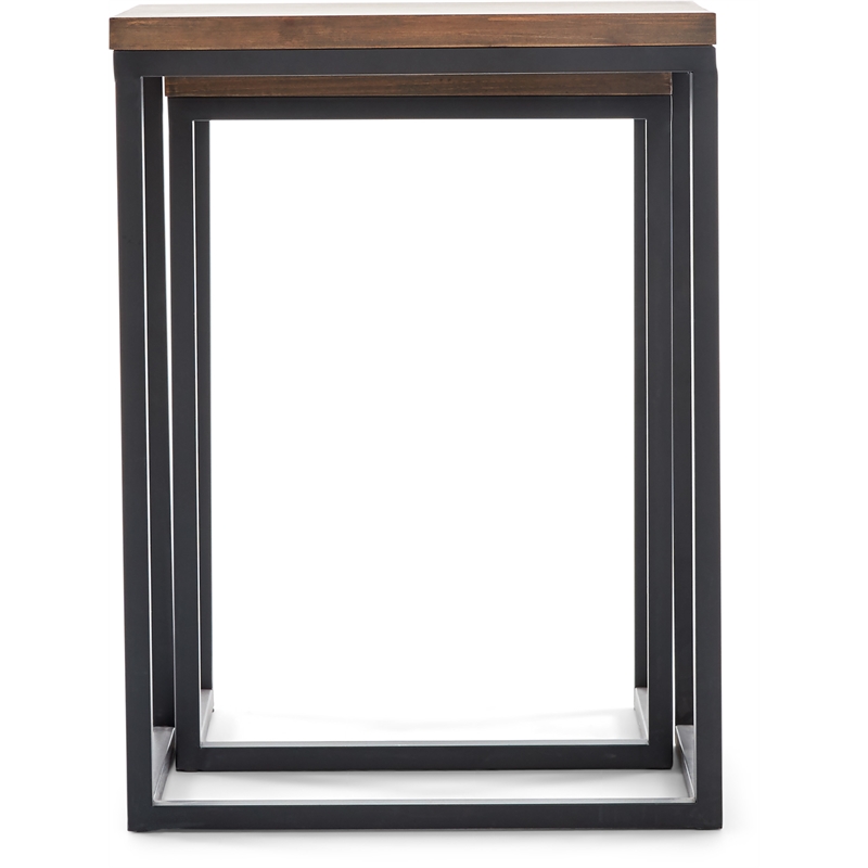 ClickDecor Parker Nesting End Table Set Brown