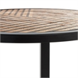 Click Decor Wilson Round Side Table Carbon Black