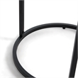 Click Decor Wilson Round Side Table Carbon Black