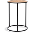 Click Decor Wilson Round Side Table Carbon Black