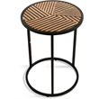 Click Decor Wilson Round Side Table Carbon Black