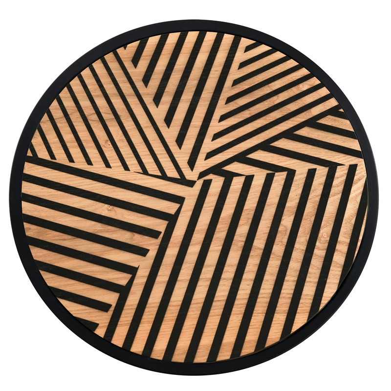 Click Decor Wilson Round Side Table Carbon Black