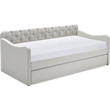 ClickDecor Carmina Tufted Daybed and Trundle Beige