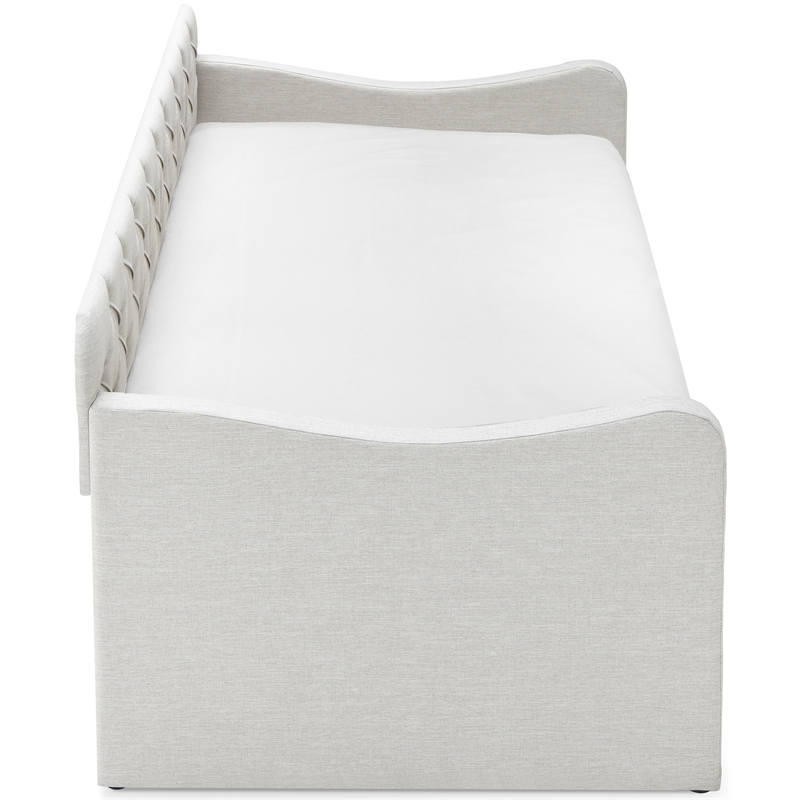 ClickDecor Carmina Tufted Daybed and Trundle Beige