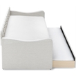 ClickDecor Carmina Tufted Daybed and Trundle Beige